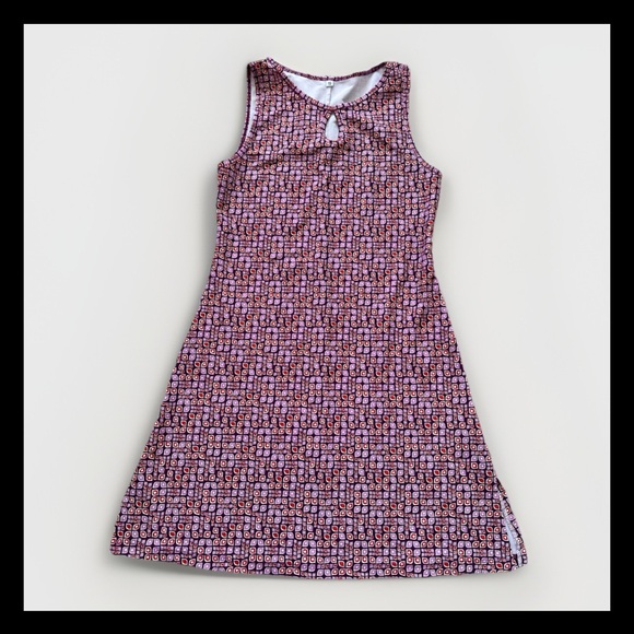 Nuu Muu Classic Keyhole Knit Dress Size S pink Outdoors Athletic Made USA - Picture 1 of 6